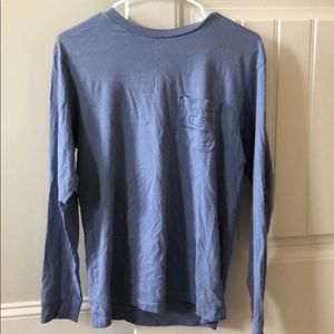 Vineyard Vines Blue long sleeve pocket tee